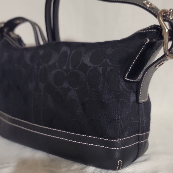 Coach Black Shoulder Bag with Tassel - Picture 4 of 8